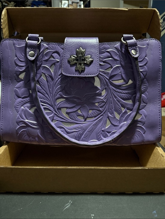 Patricia Nash Handbags - Patricia Nash Rosina Floral Embossed Women's Satchel Bag